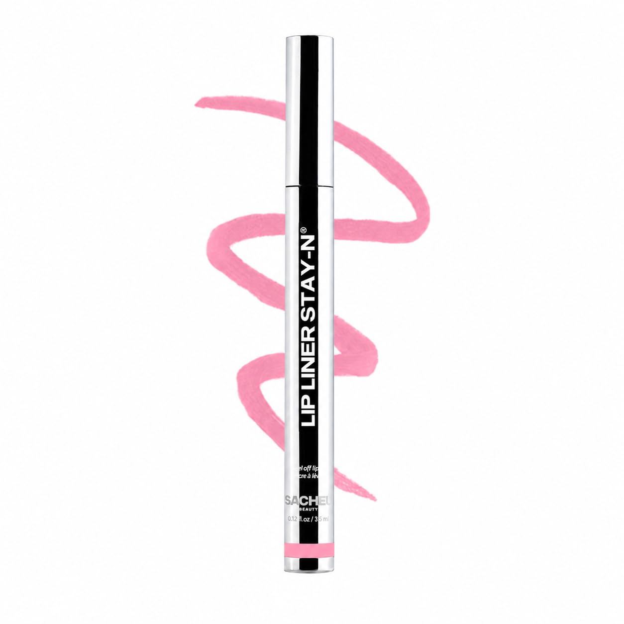Sacheu Lip Liner STAY-N Peel Off Lip Stain — Long Lasting Waterproof Lip Tint with Hyaluronic Acid & Vitamin E — Transfer Proof Matte Finish, Vegan & Cruelty-Free (p-INKED)
